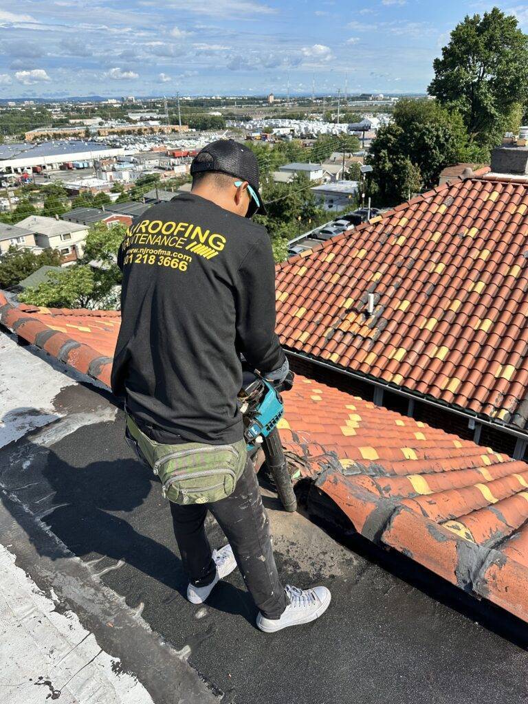 slate tile roofing repair