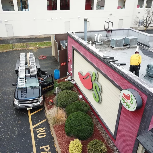 Pitch Pocket Installation Chilis Restaurant