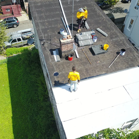 White Granule Flat Roof Irvington NJ