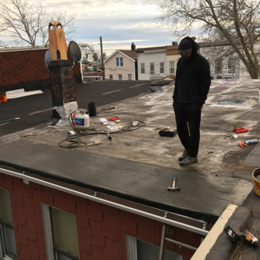 Built Up Roof and New Gutter Jersey City