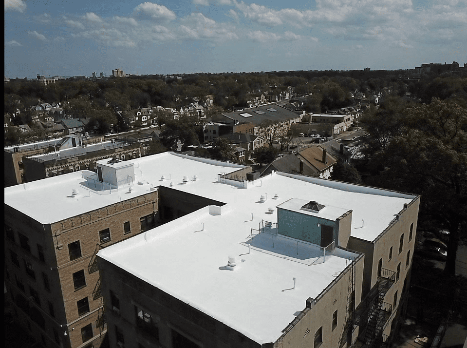 After roof coating restoration &mdash; NJ Roofing