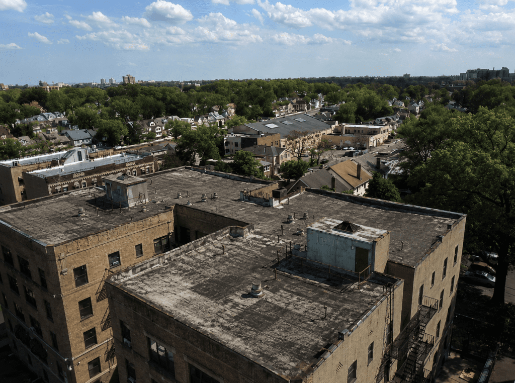 Before roof coating restoration &mdash; NJ Roofing
